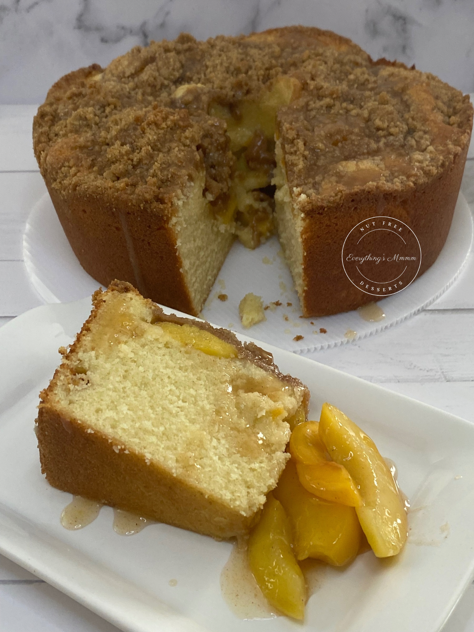 peach cobbler pound cake