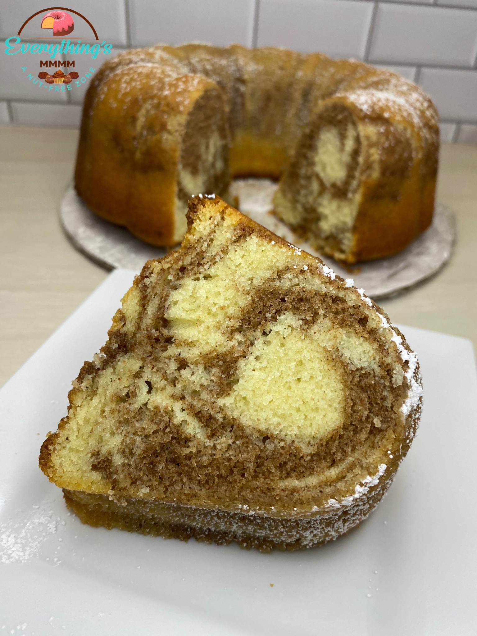 Cinnamon swirl cake. Coffee cake. Tea cakes.