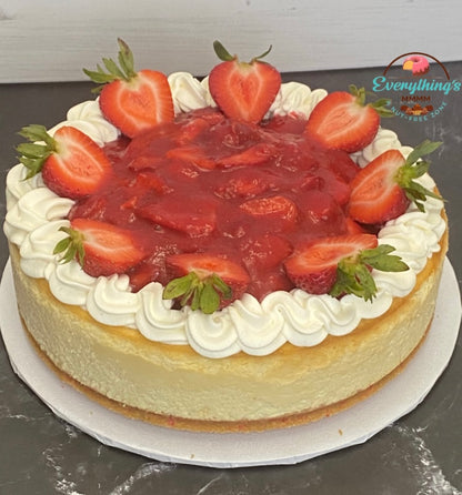 Fresh Strawberry Filling. Creamy Cheesecake. Delicious Cheesecake